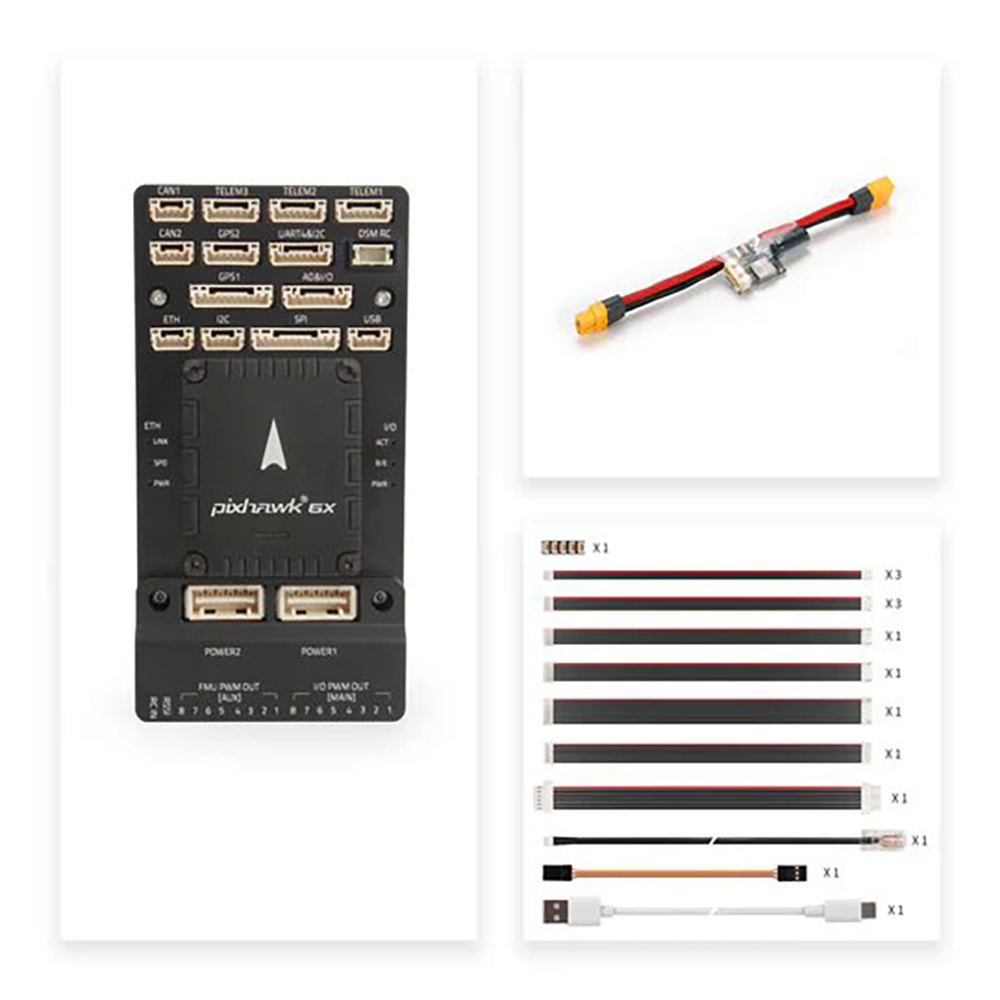 Holybro-Pixhawk-6X-ICM-45686-Autopilot-Flugregler-M9N--M10-GPS-fuumlr-Multi-Copter-RC-Drohne-2016251-15